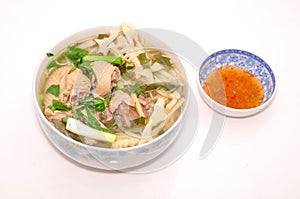 Bun Mang Vit or Vietnamese Rice Vermicelli photo