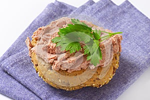 Bun with pate