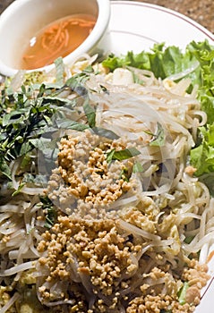 Bun xao vietnamese food