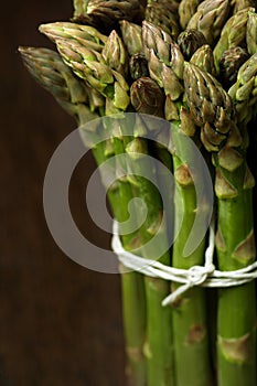 Bunch of asparagus closeup