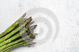 A bunch of asparagus sprouts