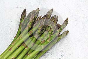A bunch of asparagus sprouts