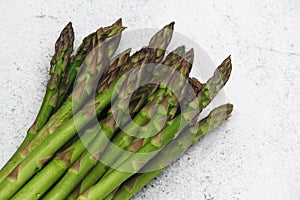 A bunch of asparagus sprouts