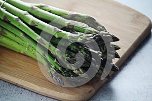 A bunch of asparagus sprouts