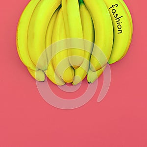 Bunch Bananas fashion. Minimalism style photo