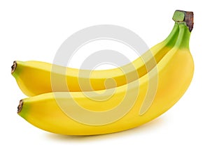 Bunch of bananas isolated on white background