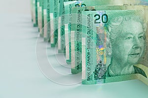 Landscape Canadian Twenty Dollar Bills