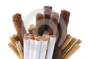 Bunch of cigarettes tobacco