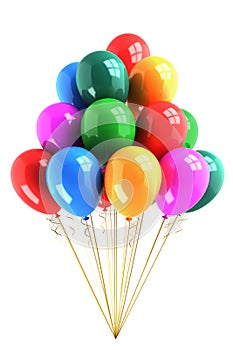 Bunch of colored balloons