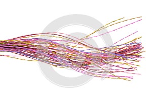 Bunch of colored computer wires