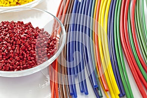 Bunch of colorful plastic tubes