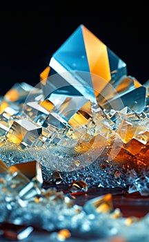 a bunch of crystals photo
