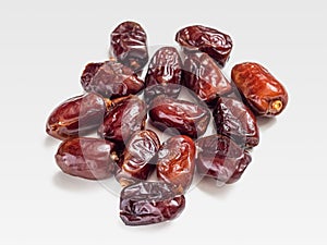 Bunch of dried dates, date palm fruit
