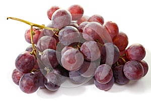 Bunch of eating black grapes