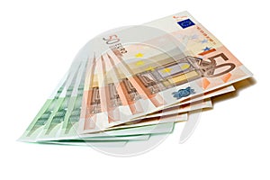 Bunch of Euro Banknotes