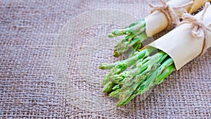 Bunch of fresh asparagus