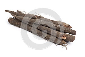 Bunch of fresh black salsify