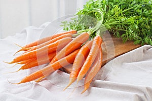 Bunch of fresh carrot