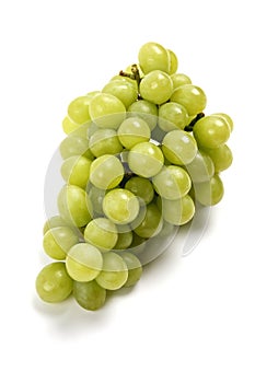 A Bunch of fresh green grapes.