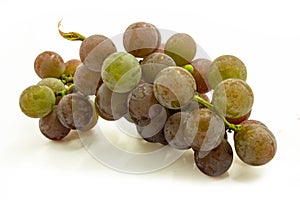 A bunch of fresh green grapes