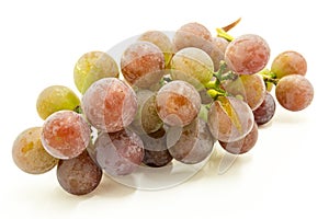 A bunch of fresh green grapes
