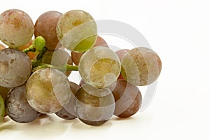 A bunch of fresh green grapes