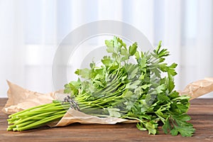 Bunch of fresh green parsley