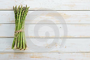 Bunch of fresh organic asparagus