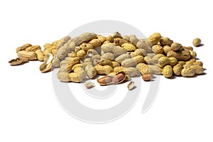 Fresh Peanuts Isolated