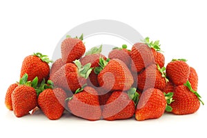 Bunch of fresh strawberries