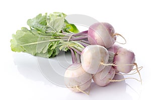 Bunch of fresh turnips