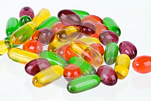 Bunch of Gel Vitamins