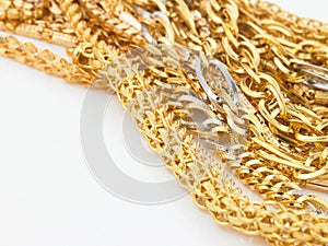 Bunch of gold chains