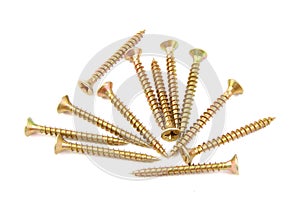 Bunch of golden screws
