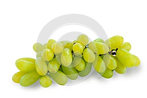 A bunch of grapes isolated on white background.