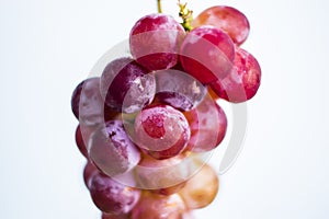 Bunch of grapes isolated on white background