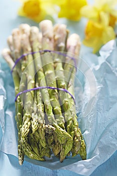 Bunch of green asparagus