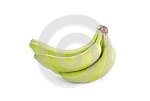 Bunch of Green Bananas With A Hint of Yellow