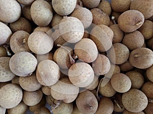 Bunch of Longan Fruit