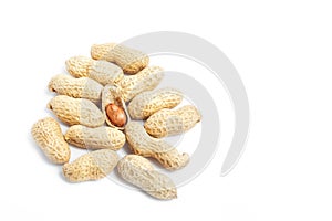 Bunch of peanut shells