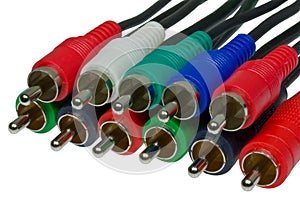 A bunch of RCA cables