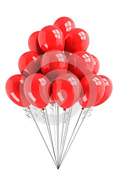 Bunch of red balloons