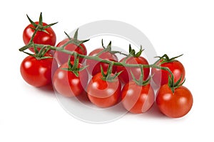 Bunch of Red Cherry Tomatoes with Water Droplets, Ingredient â€“ Italian `Ciliegino` Variety