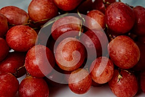 bunch of red grapes close-up