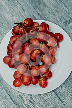 Bunch of red grapes close-up
