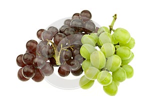 Bunch Of Red And White Seedless Grapes