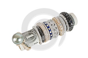 Bunch of rings on dollar