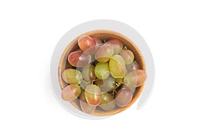 Bunch of Ruby Grape into a bowl