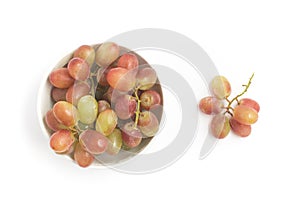 Bunch of Ruby Grape into a bowl