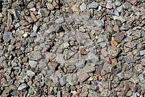 Bunch of a small crushed stones background